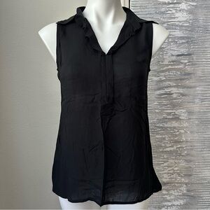 Poof Black Sleeveless Blouse Size S